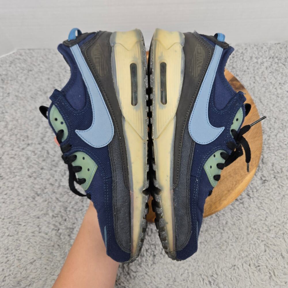 Nike Men 10 Air Max Terrascape 90 Midnight Navy Aqua Athletic Sneaker DV7413-400 - Picture 8 of 13